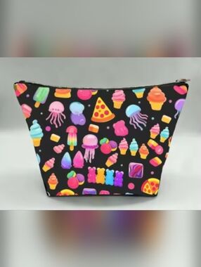 Colorful Squishy Nee Doh Designs On a  9 X 12  Bag. Fully Lined.  Designed By Me